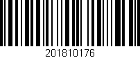 Código de barras (EAN, GTIN, SKU, ISBN): '201810176'