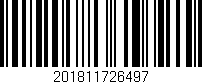 Código de barras (EAN, GTIN, SKU, ISBN): '201811726497'