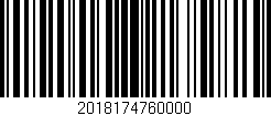Código de barras (EAN, GTIN, SKU, ISBN): '2018174760000'