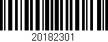 Código de barras (EAN, GTIN, SKU, ISBN): '20182301'