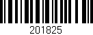Código de barras (EAN, GTIN, SKU, ISBN): '201825'
