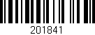 Código de barras (EAN, GTIN, SKU, ISBN): '201841'
