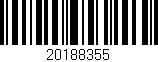 Código de barras (EAN, GTIN, SKU, ISBN): '20188355'