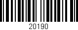 Código de barras (EAN, GTIN, SKU, ISBN): '20190'
