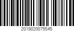 Código de barras (EAN, GTIN, SKU, ISBN): '2019020075545'
