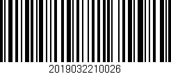 Código de barras (EAN, GTIN, SKU, ISBN): '2019032210026'