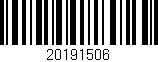 Código de barras (EAN, GTIN, SKU, ISBN): '20191506'