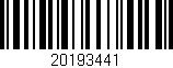 Código de barras (EAN, GTIN, SKU, ISBN): '20193441'