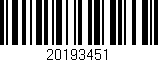 Código de barras (EAN, GTIN, SKU, ISBN): '20193451'