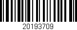 Código de barras (EAN, GTIN, SKU, ISBN): '20193709'