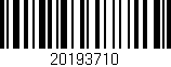 Código de barras (EAN, GTIN, SKU, ISBN): '20193710'