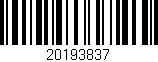 Código de barras (EAN, GTIN, SKU, ISBN): '20193837'
