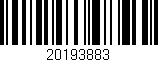 Código de barras (EAN, GTIN, SKU, ISBN): '20193883'