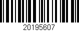 Código de barras (EAN, GTIN, SKU, ISBN): '20195607'