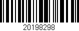 Código de barras (EAN, GTIN, SKU, ISBN): '20198298'