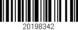 Código de barras (EAN, GTIN, SKU, ISBN): '20198342'