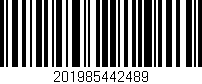 Código de barras (EAN, GTIN, SKU, ISBN): '201985442489'