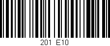 Código de barras (EAN, GTIN, SKU, ISBN): '201/E10'