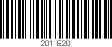 Código de barras (EAN, GTIN, SKU, ISBN): '201/E20'