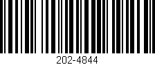 Código de barras (EAN, GTIN, SKU, ISBN): '202-4844'