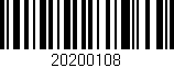 Código de barras (EAN, GTIN, SKU, ISBN): '20200108'