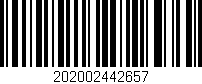 Código de barras (EAN, GTIN, SKU, ISBN): '202002442657'