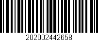 Código de barras (EAN, GTIN, SKU, ISBN): '202002442658'