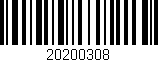 Código de barras (EAN, GTIN, SKU, ISBN): '20200308'