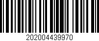 Código de barras (EAN, GTIN, SKU, ISBN): '202004439970'
