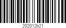 Código de barras (EAN, GTIN, SKU, ISBN): '202012b21'