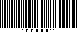 Código de barras (EAN, GTIN, SKU, ISBN): '2020200009014'