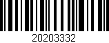 Código de barras (EAN, GTIN, SKU, ISBN): '20203332'