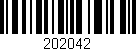 Código de barras (EAN, GTIN, SKU, ISBN): '202042'