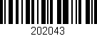 Código de barras (EAN, GTIN, SKU, ISBN): '202043'