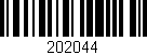 Código de barras (EAN, GTIN, SKU, ISBN): '202044'