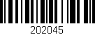 Código de barras (EAN, GTIN, SKU, ISBN): '202045'