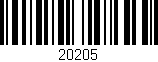 Código de barras (EAN, GTIN, SKU, ISBN): '20205'