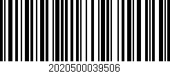 Código de barras (EAN, GTIN, SKU, ISBN): '2020500039506'