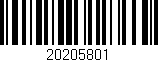 Código de barras (EAN, GTIN, SKU, ISBN): '20205801'