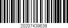 Código de barras (EAN, GTIN, SKU, ISBN): '20207439638'