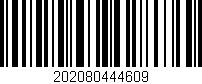 Código de barras (EAN, GTIN, SKU, ISBN): '202080444609'
