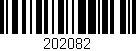 Código de barras (EAN, GTIN, SKU, ISBN): '202082'