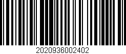 Código de barras (EAN, GTIN, SKU, ISBN): '2020936002402'