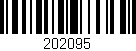 Código de barras (EAN, GTIN, SKU, ISBN): '202095'