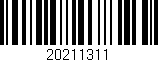Código de barras (EAN, GTIN, SKU, ISBN): '20211311'