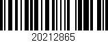 Código de barras (EAN, GTIN, SKU, ISBN): '20212865'