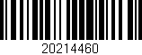 Código de barras (EAN, GTIN, SKU, ISBN): '20214460'