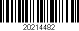 Código de barras (EAN, GTIN, SKU, ISBN): '20214482'