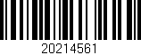 Código de barras (EAN, GTIN, SKU, ISBN): '20214561'