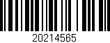Código de barras (EAN, GTIN, SKU, ISBN): '20214565'